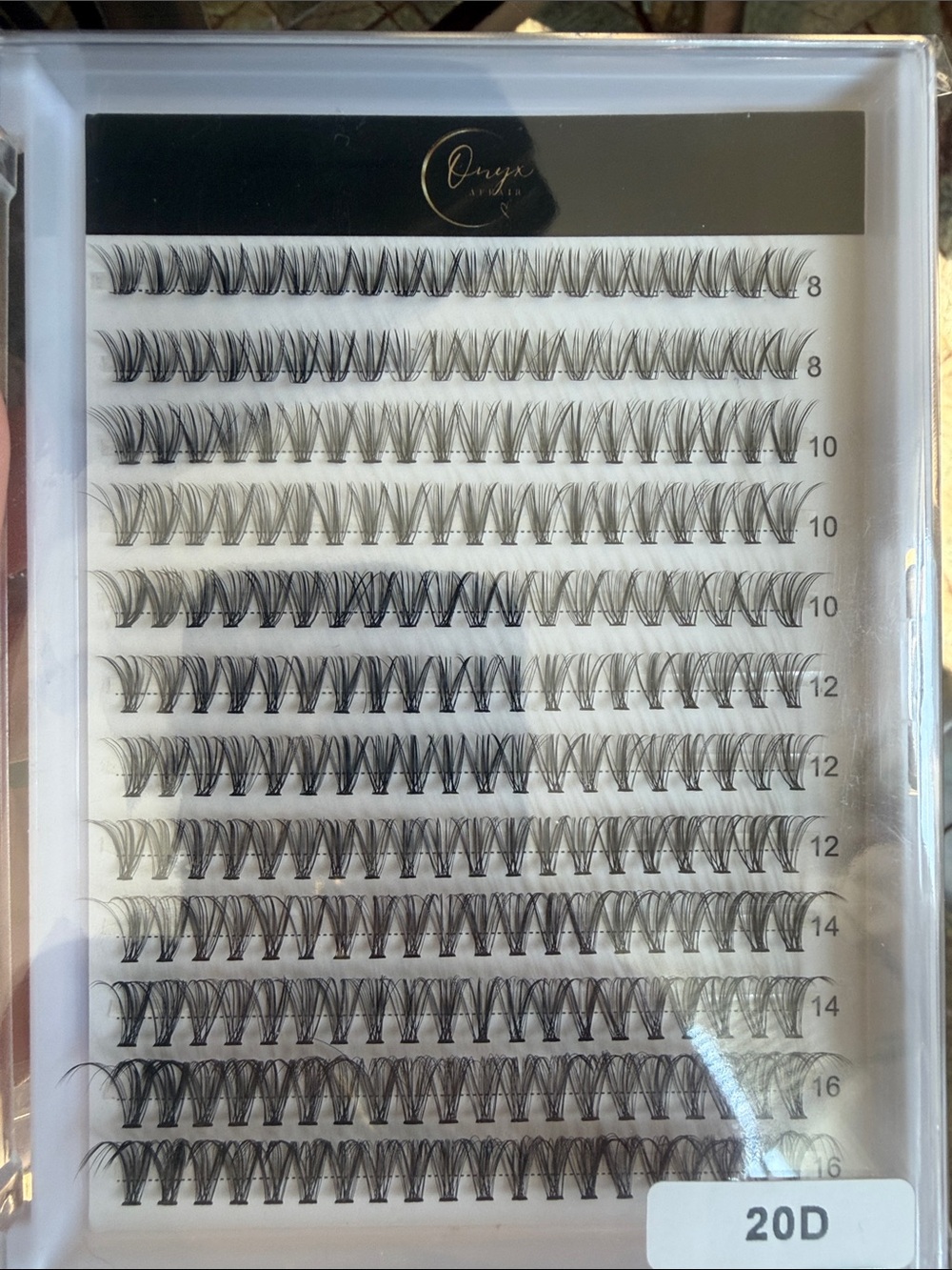 20D Lash Clusters Mixed Lengths 8–16mm False Eyelashes